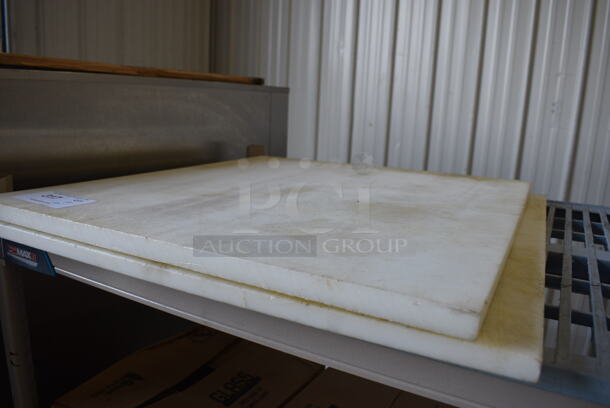 2 Various White Cutting Boards. 22x1x24, 24x1x24. 2 Times Your Bid! - Image 2 of 2