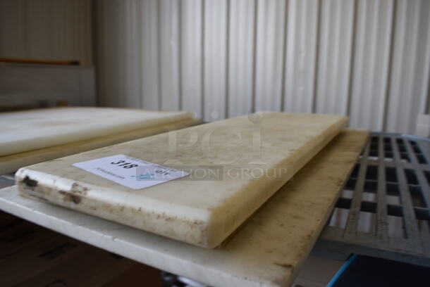 3 Various White Cutting Boards. Includes 24x8x1. 3 Times Your Bid! - Image 2 of 3