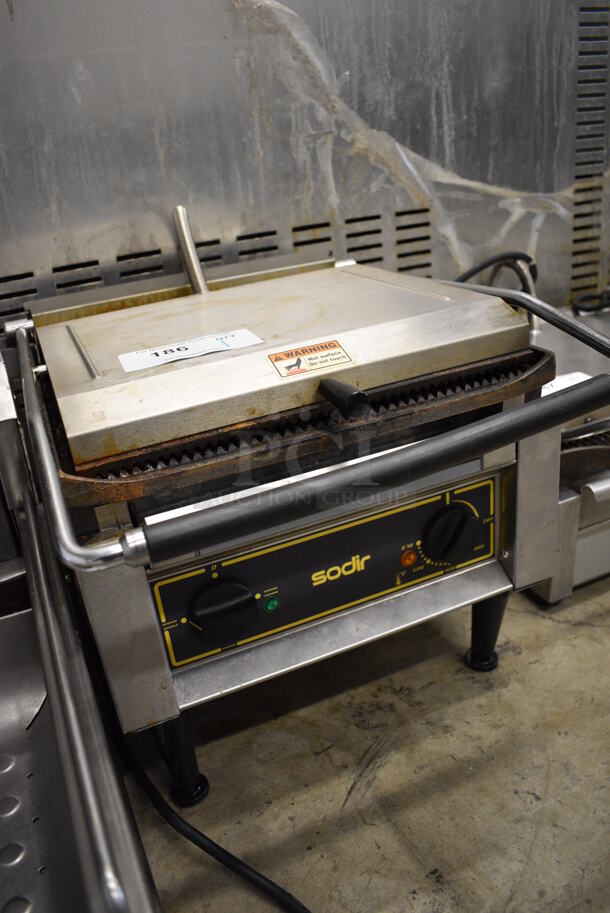 NICE! Sodir Equipex Model Panini XL R Stainless Steel Commercial Countertop Electric Powered Panini Press. 208/240 Volts, 1 Phase. 16x20.5x14 - Image 3 of 7