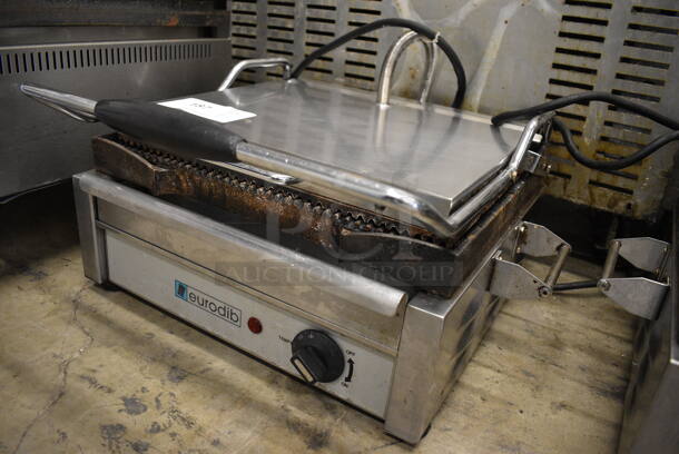 NICE! Eurodib Model SFE02345-120 Stainless Steel Commercial Countertop Electric Powered Panini Press. 120 Volts, 1 Phase. 20x17x10. Tested and Does Not Power On - Image 2 of 6