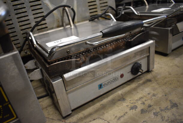 NICE! Eurodib Model SFE02345-120 Stainless Steel Commercial Countertop Electric Powered Panini Press. 120 Volts, 1 Phase. 20x17x10. Tested and Does Not Power On - Image 3 of 6