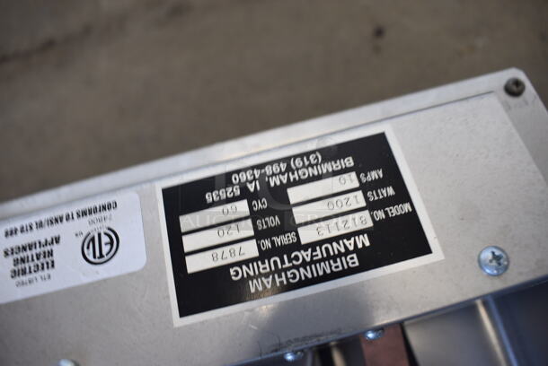 Birmingham Model 812113 Metal Condensate Pan. 120 Volts, 1 Phase. 13x14x7  - Image 2 of 4