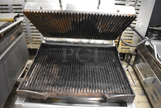 NICE! Eurodib Model SFE02345-120 Stainless Steel Commercial Countertop Electric Powered Panini Press. 120 Volts, 1 Phase. 20x17x10. Tested and Does Not Power On - Image 5 of 6
