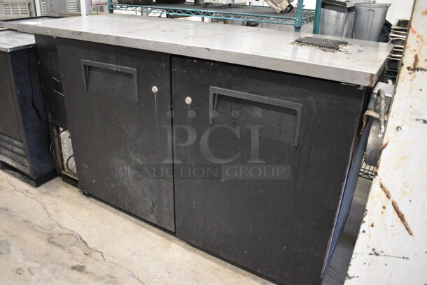 NICE! 2010 True Model TBB-24-60 Stainless Steel Commercial 2 Door Undercounter Cooler. 115 Volts, 1 Phase. 61x24.5x36. Tested and Powers On But Does Not Get Cold - Image 3 of 6