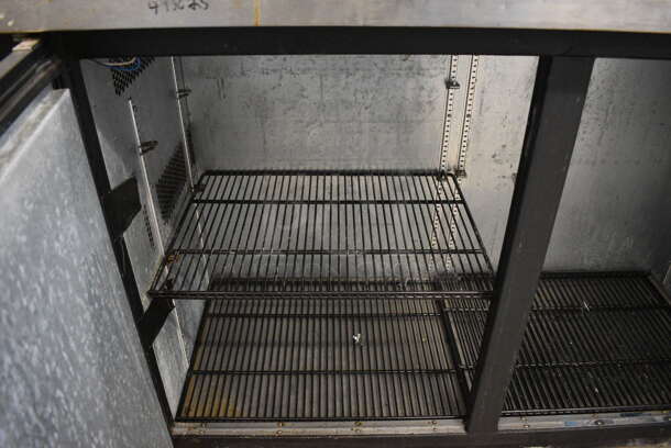 NICE! 2010 True Model TBB-24-60 Stainless Steel Commercial 2 Door Undercounter Cooler. 115 Volts, 1 Phase. 61x24.5x36. Tested and Powers On But Does Not Get Cold - Image 6 of 6