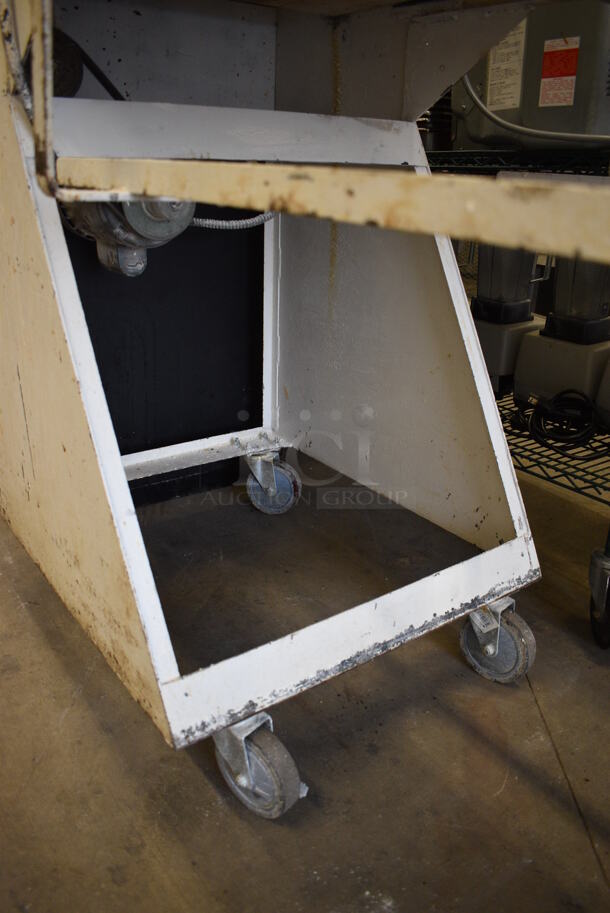 SWEET! Metal Commercial Floor Style Dough Sheeter on Commercial Casters. 71x30x60. Cannot Test Due To Plug Style - Image 7 of 9