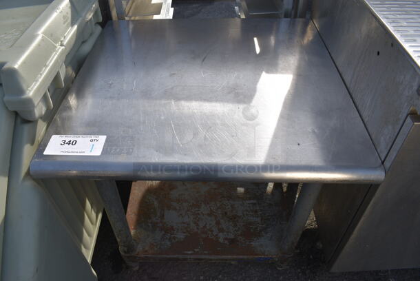 Stainless Steel Commercial Equipment Stand w/ Metal Undershelf. 24x24x24 - Image 1 of 3