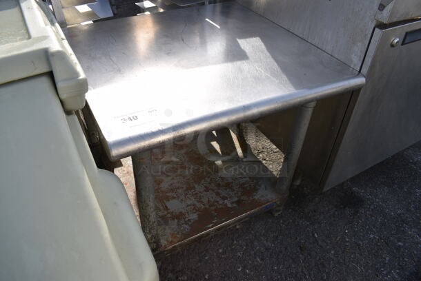 Stainless Steel Commercial Equipment Stand w/ Metal Undershelf. 24x24x24 - Image 2 of 3