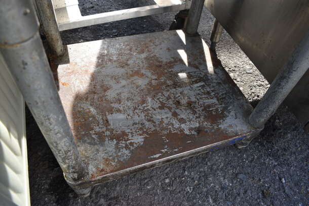 Stainless Steel Commercial Equipment Stand w/ Metal Undershelf. 24x24x24 - Image 3 of 3