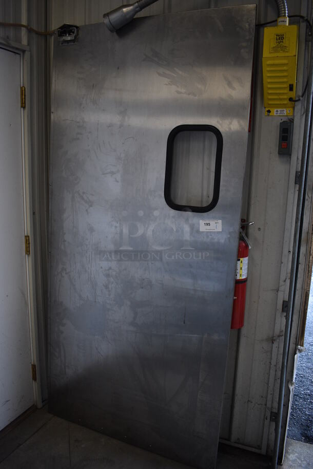 Stainless Steel Commercial Kitchen Door. 41.5x3x87 - Image 2 of 5