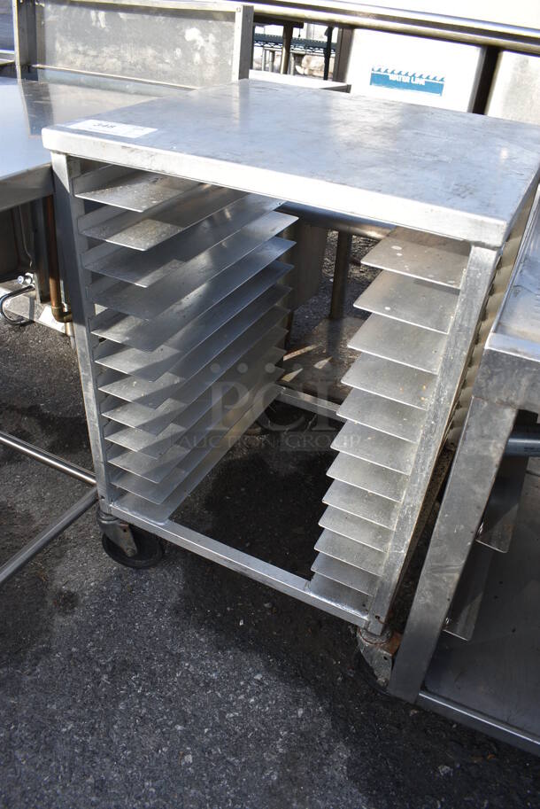 Stainless Steel Commercial Pan Transport Rack on Commercial Casters. 22x20.5x33 - Image 2 of 3