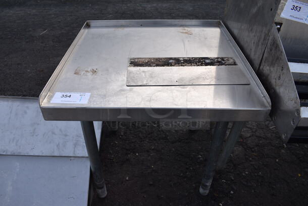 Stainless Steel Commercial Equipment Table. 24.5x24x24 - Image 1 of 3