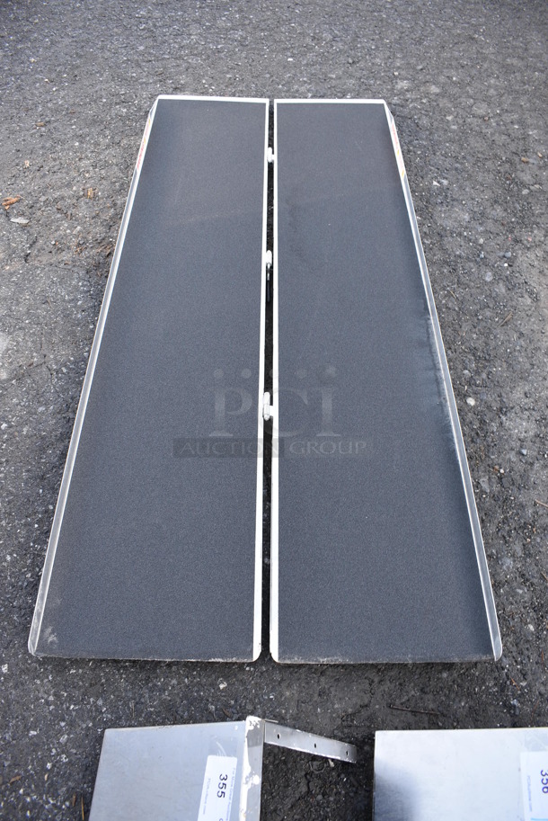 Metal Ramp w/ Center Hinge. 30x72x3 - Image 2 of 4