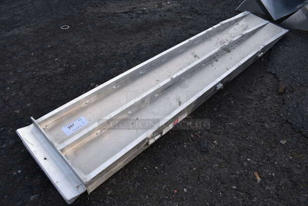 Metal Ramp w/ Center Hinge. 30x72x3 - Image 4 of 4