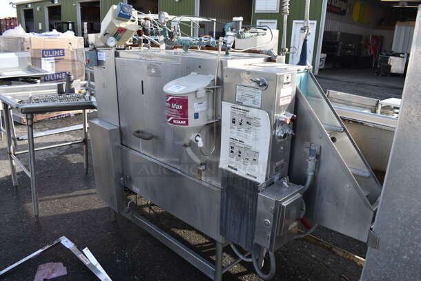 FANTASTIC! Insinger Stainless Steel Commercial Conveyor Speed Rack Dishwasher w/ Left Side Clean Side Dish Table. 200-230/480 Volts, 3 Phase. 98x28x61.5 - Image 2 of 12