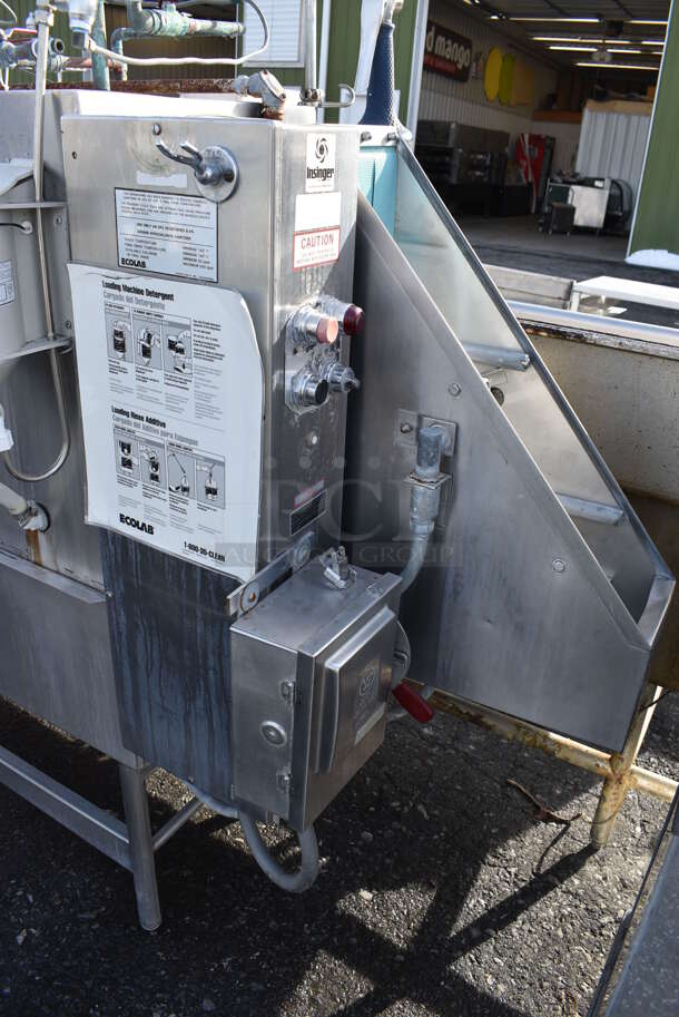 FANTASTIC! Insinger Stainless Steel Commercial Conveyor Speed Rack Dishwasher w/ Left Side Clean Side Dish Table. 200-230/480 Volts, 3 Phase. 98x28x61.5 - Image 3 of 12