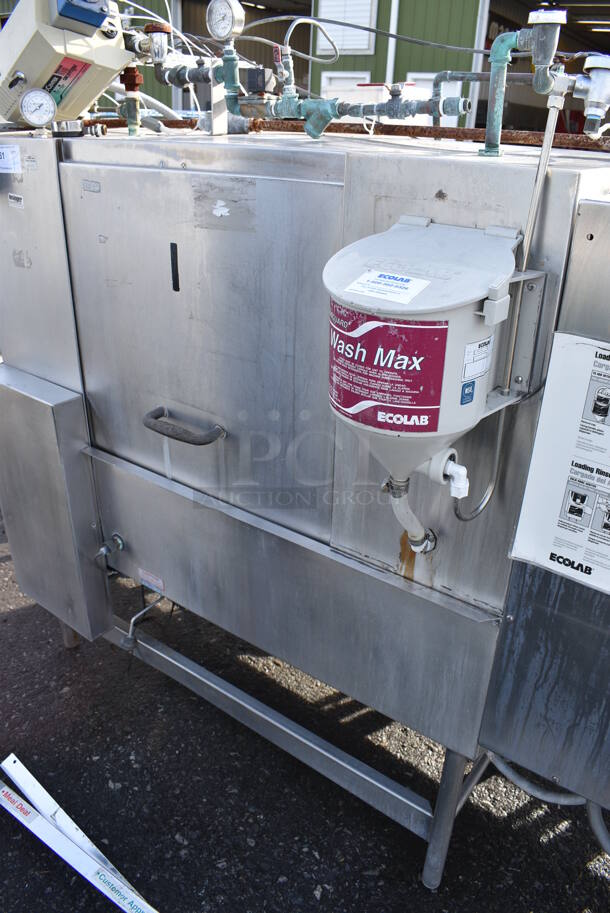 FANTASTIC! Insinger Stainless Steel Commercial Conveyor Speed Rack Dishwasher w/ Left Side Clean Side Dish Table. 200-230/480 Volts, 3 Phase. 98x28x61.5 - Image 4 of 12