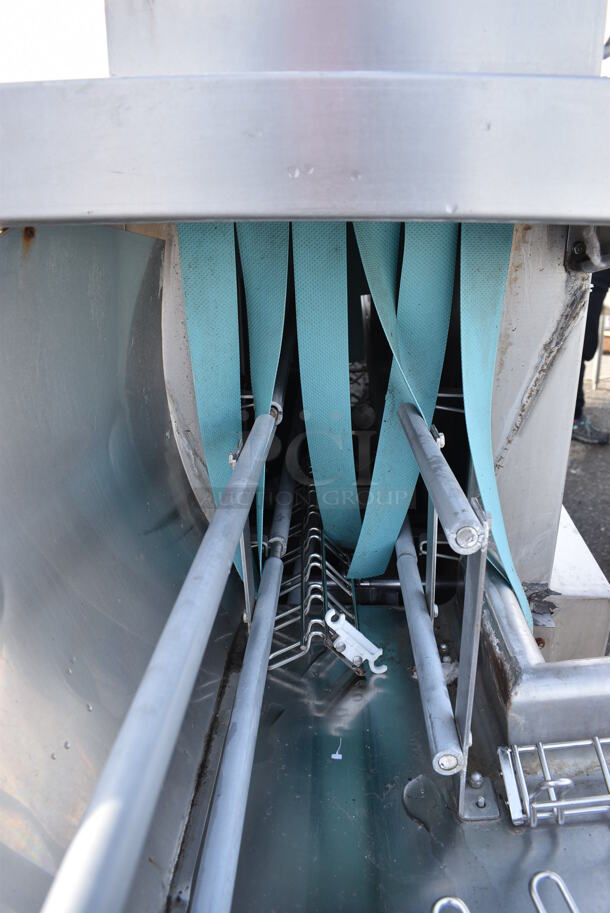 FANTASTIC! Insinger Stainless Steel Commercial Conveyor Speed Rack Dishwasher w/ Left Side Clean Side Dish Table. 200-230/480 Volts, 3 Phase. 98x28x61.5 - Image 6 of 12