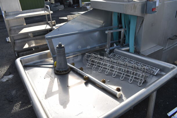 FANTASTIC! Insinger Stainless Steel Commercial Conveyor Speed Rack Dishwasher w/ Left Side Clean Side Dish Table. 200-230/480 Volts, 3 Phase. 98x28x61.5 - Image 9 of 12