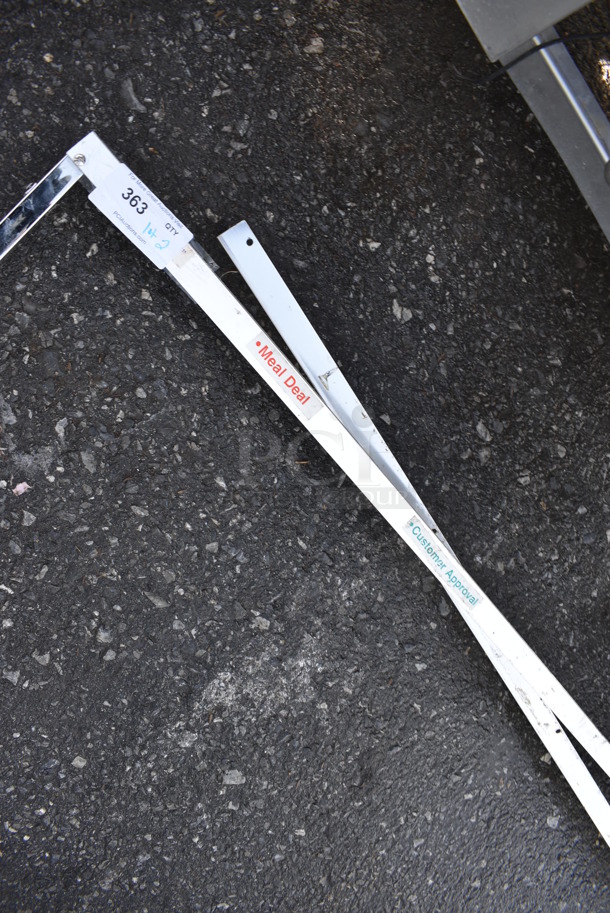 ALL ONE MONEY! Lot of 2 Metal Rods! 118x18x1 - Image 3 of 3