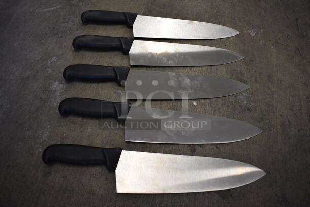 5 Metal Chef Knives. Includes 15