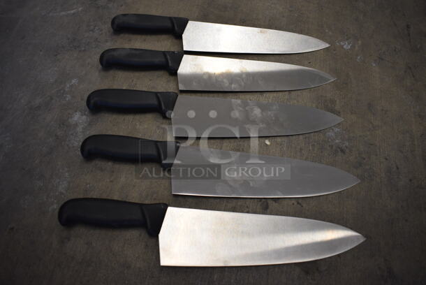 5 Metal Chef Knives. Includes 15". 5 Times Your Bid! - Image 1 of 3