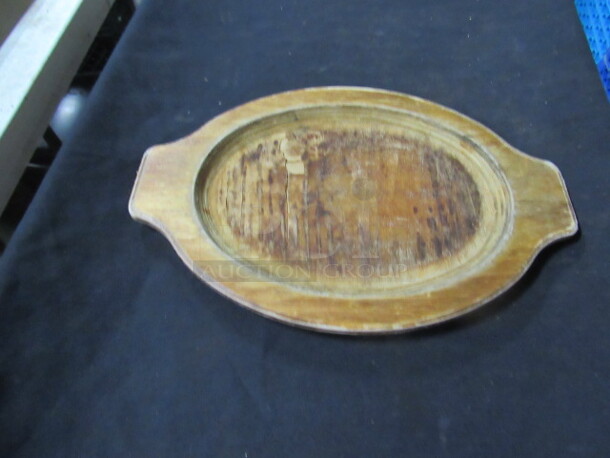 13.5X9 Wooden Fajita Holder. 7XBID.