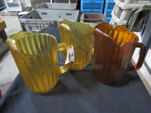 Assorted Poly Pitcher. 3XBID