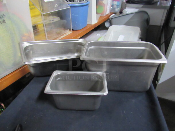 Assorted Stainless Steel Hotel Pan. 3XBID.