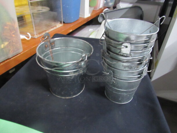 One Lot Of Assorted Tin Buckets. - Image 1 of 1