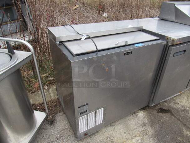 One Stainless Steel Perlick Glass Froster On Casters. Model# FR36. 115 Volt.  36X25X37 - Image 2 of 2