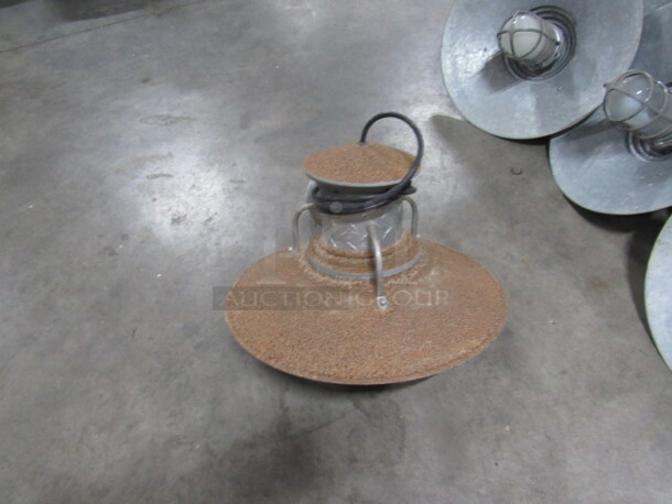 AWESOME! One 18 Inch Industrial Look Rustic Galvanized Barn Light. - Image 3 of 4