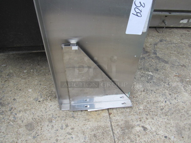 One Stainless Steel Wall Mount Shelf With Brackets. 72X12 - Image 2 of 2