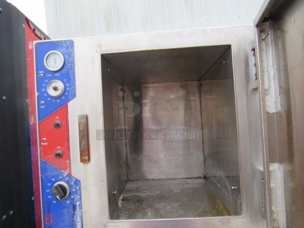 One Stainless Steel 2 Door American Cook System Dual Steamer. 25X27X68. Working When Removed. - Image 2 of 3