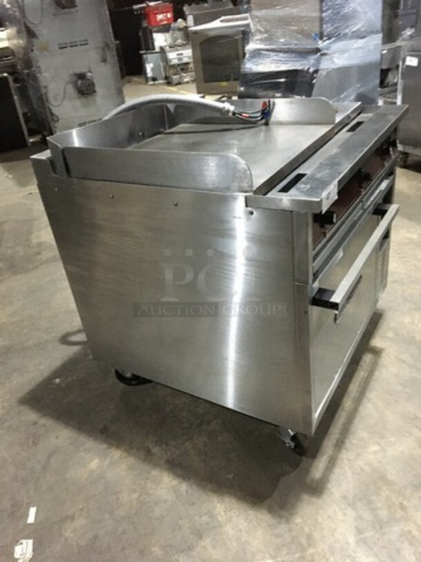 Southbend Commercial Electric Powered Flat Griddle! With 2 Right Side Hot Plates! With Full Size Oven Underneath! All Stainless Steel! On Casters! - Image 2 of 12
