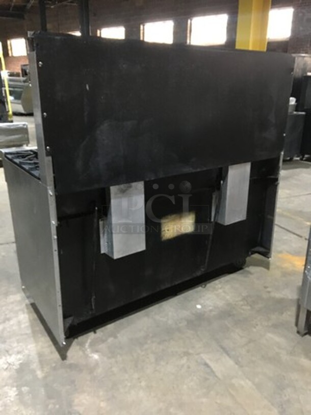 All Stainless Steel Natural Gas Powered 10 Burner Stove! With 2 Full Size Ovens Underneath! With Backsplash! On Commercial Casters! - Image 3 of 10