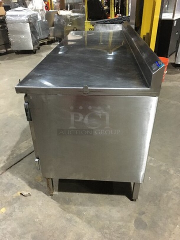 Amtekco Commercial Work/Prep Table! With Backsplash! With 4 Door Underneath Storage Space! All Stainless Steel! On Legs! - Image 3 of 10
