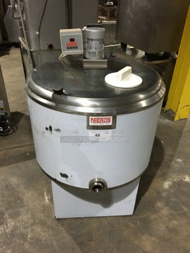 WOW! NEW! NEVER USED! Nieros Commercial Milk Chiller! Model BHN01512BI Serial 714630! 110V 1Phase! 