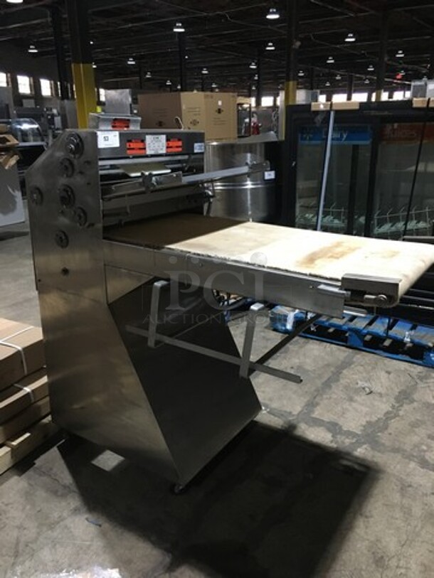 Acme Commercial Floor Style Heavy Duty Dough Sheeter! All Stainless Steel! Model 88 Serial 15139! 115V 1Phase! On Casters! - Image 3 of 9