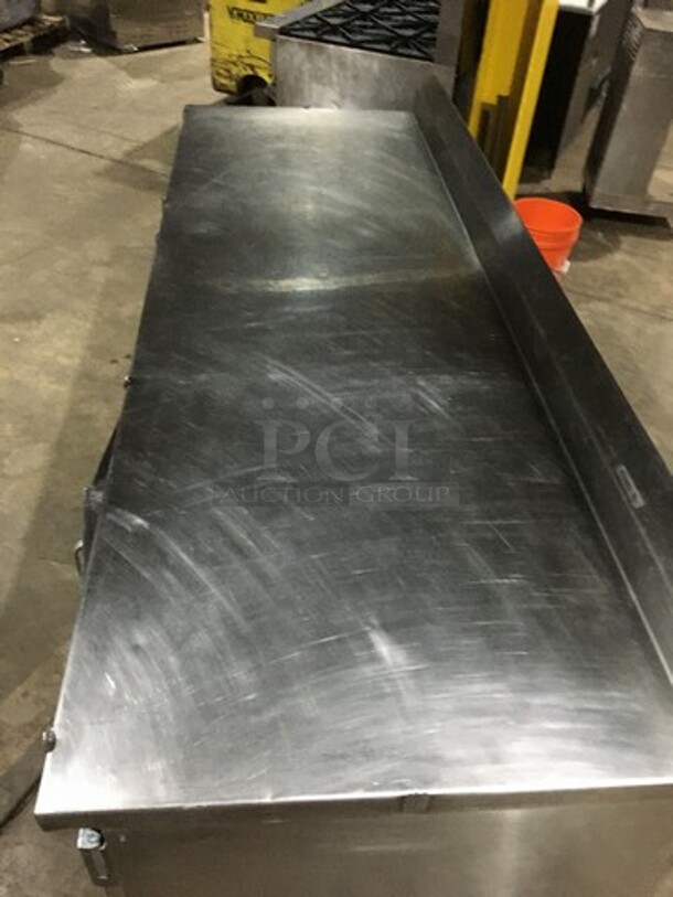 Amtekco Commercial Work/Prep Table! With Backsplash! With 4 Door Underneath Storage Space! All Stainless Steel! On Legs! - Image 6 of 10