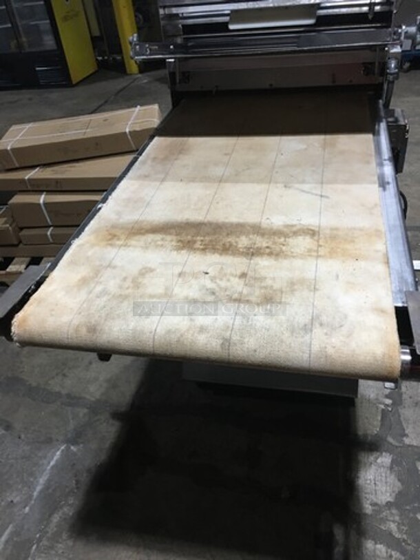 Acme Commercial Floor Style Heavy Duty Dough Sheeter! All Stainless Steel! Model 88 Serial 15139! 115V 1Phase! On Casters! - Image 6 of 9