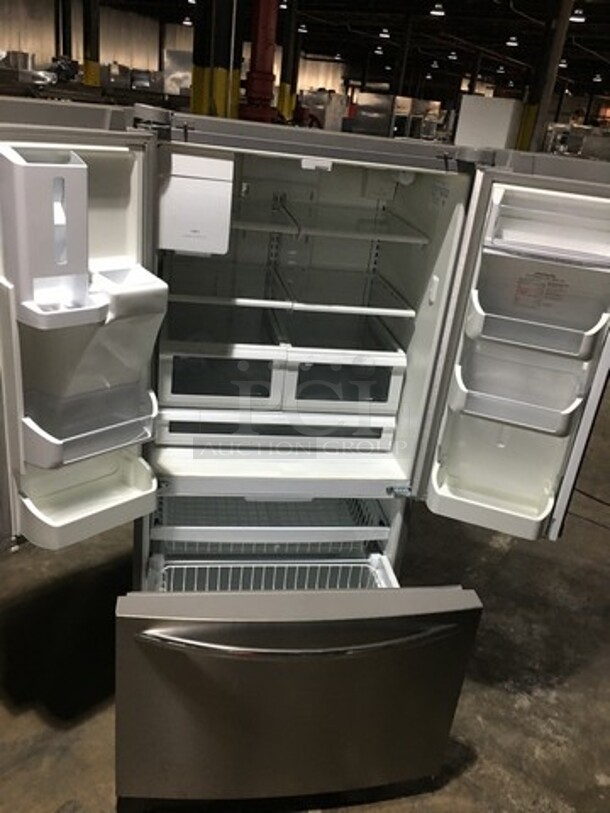 Frigidaire Reach In 2 Door Refrigerator! With Bottom Pull Out Freezer! With Water & Ice Dispenser! All Stainless Steel! Model FGHB2869LFB Serial 4A24021822! 115V! - Image 5 of 12