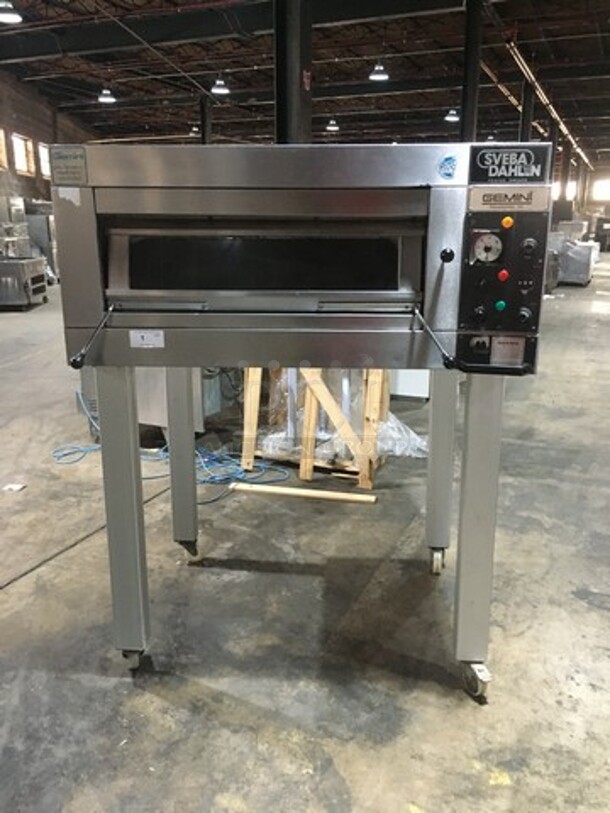 WOW! Sveba Dahlin Electric Powered Single Deck Baking/Pizza Oven! All Stainless Steel! Model DC12DD Serial 16449301! 208/230/115V! On Commercial Casters! - Image 1 of 10