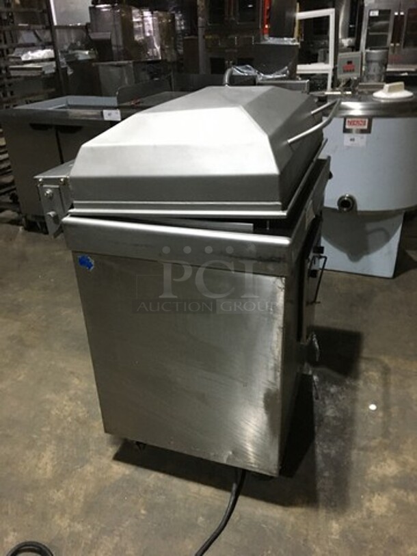 Sipromac Commercial Floor Style Single Chamber Vacuum Sealing Machine! All Stainless Steel! On Casters! - Image 2 of 12