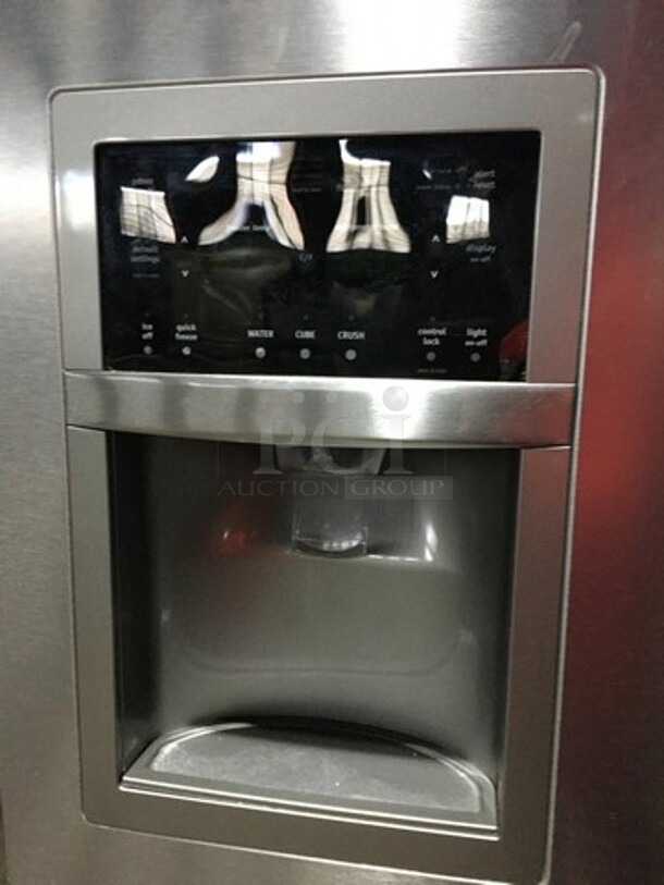 Frigidaire Reach In 2 Door Refrigerator! With Bottom Pull Out Freezer! With Water & Ice Dispenser! All Stainless Steel! Model FGHB2869LFB Serial 4A24021822! 115V! - Image 11 of 12
