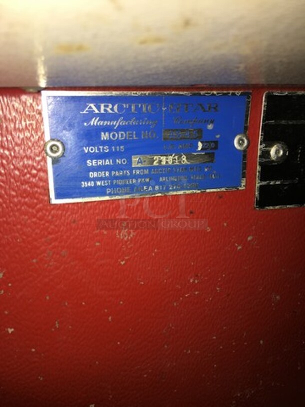 Artic Star Commercial Reach In Freezer Display Case! Model AS4.5 Serial A3013! 115V! Working When Removed! - Image 6 of 8