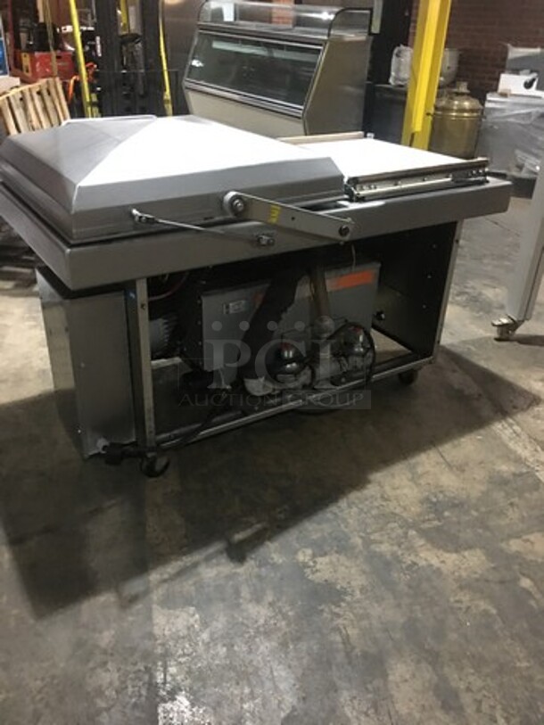 Sipromac Commercial Floor Style Double Chamber Vacuum Sealing Machine! All Stainless Steel! On Casters! - Image 4 of 8