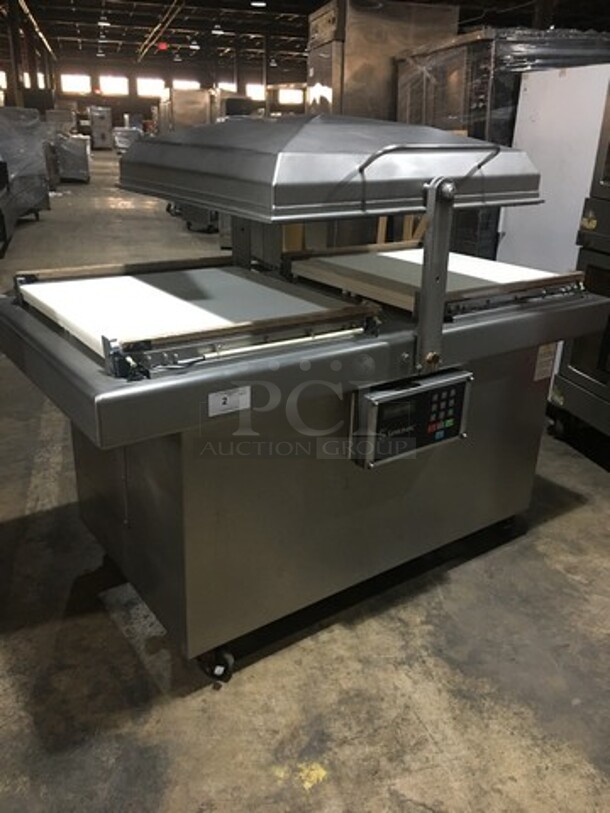 Sipromac Commercial Floor Style Double Chamber Vacuum Sealing Machine! All Stainless Steel! On Casters! - Image 5 of 8