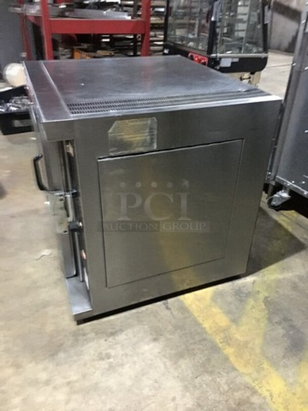 Vulcan Commercial Electric Powered Single Deck Convection Oven! With View Through Door! All Stainless Steel! Model ET4 Serial 872743! 240V 3Phase!
 - Image 2 of 8