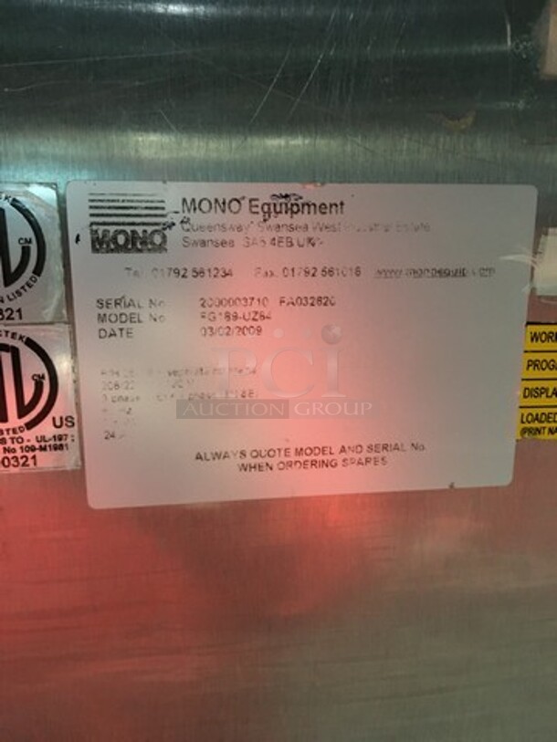 Belshaw Adamatic Commercial Electric Powered Dual Combi Oven! With View Through Doors! With Pan Racks Underneath! All Stainless Steel! Model FG189UZ84 Serial 2000003710FA032620! 2 X Your Bid! Makes One Unit! On Casters! - Image 10 of 11